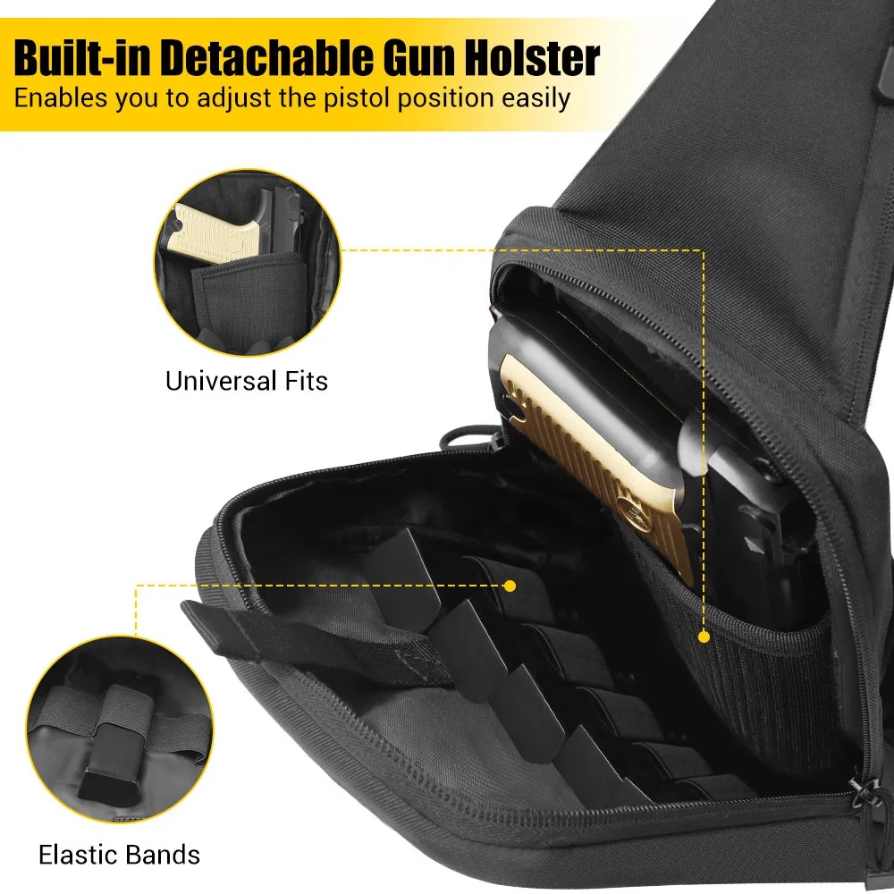 Concealed Carry Chest Gun Bag  - огляд і ціна Edc Pistol Carry Bag