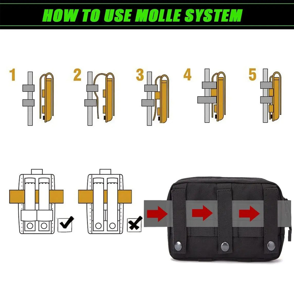 1000D Nylon Laser Cut Molle Ad - огляд і ціна Edc Carry Kit