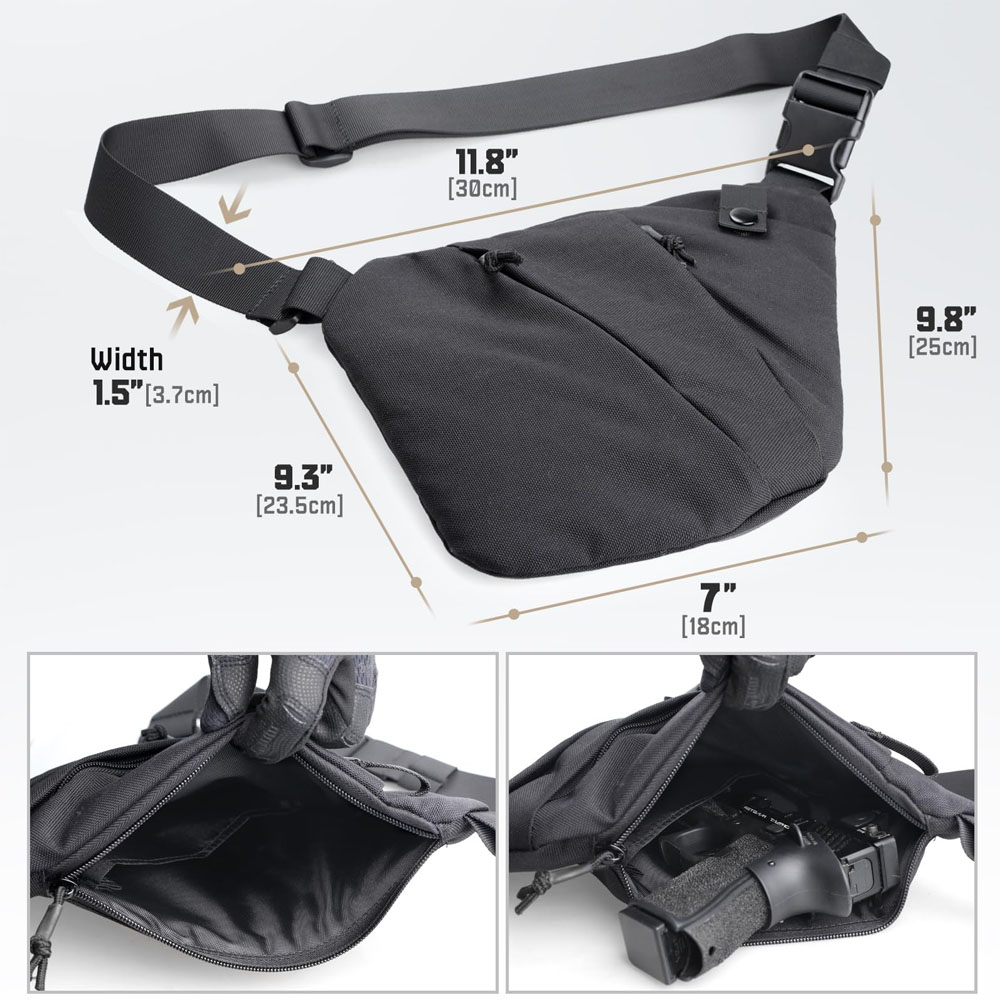Tactical Concealed Gun Carry B - огляд і ціна Edc Pistol Carry Bag